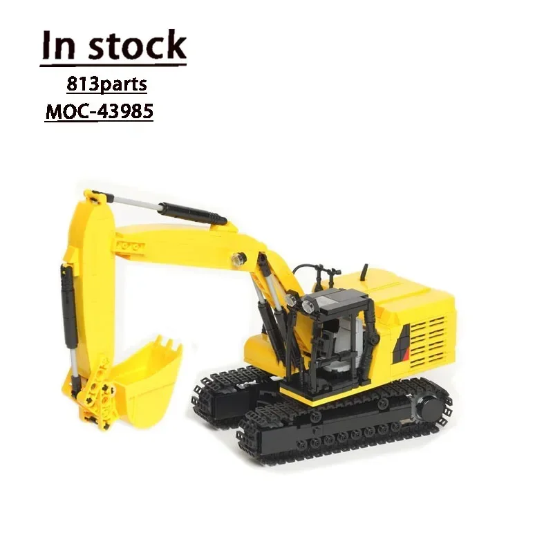 City Excavator Assembly Splicing Building Block Model for Kids, MOC-43985, Small 320, 813, Toy Parts, Birthday Gifts