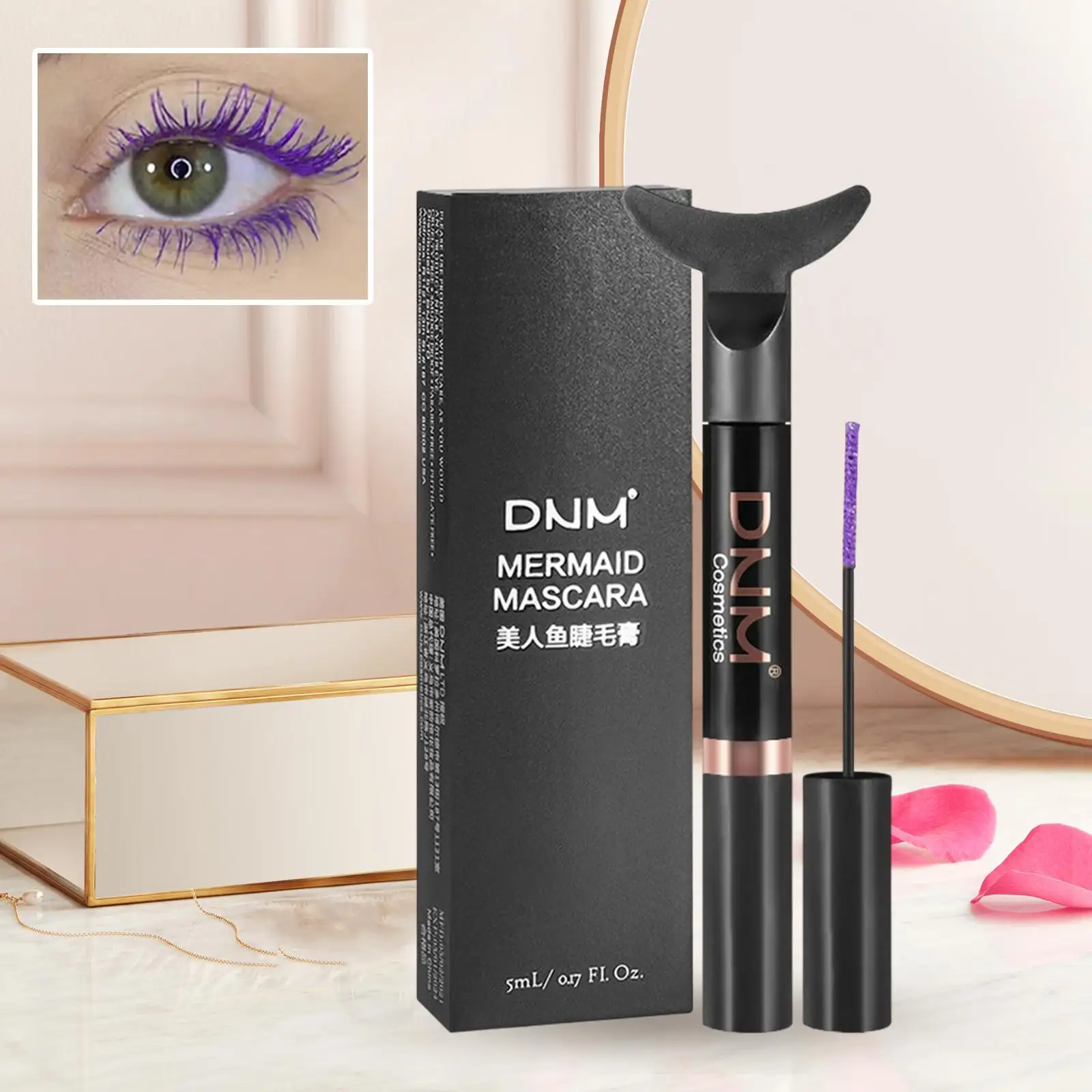 Mascara 3D Estensione ciglia Trucco Texture setosa Lunghezza extra Impermeabile per lo stile degli occhi vivaci