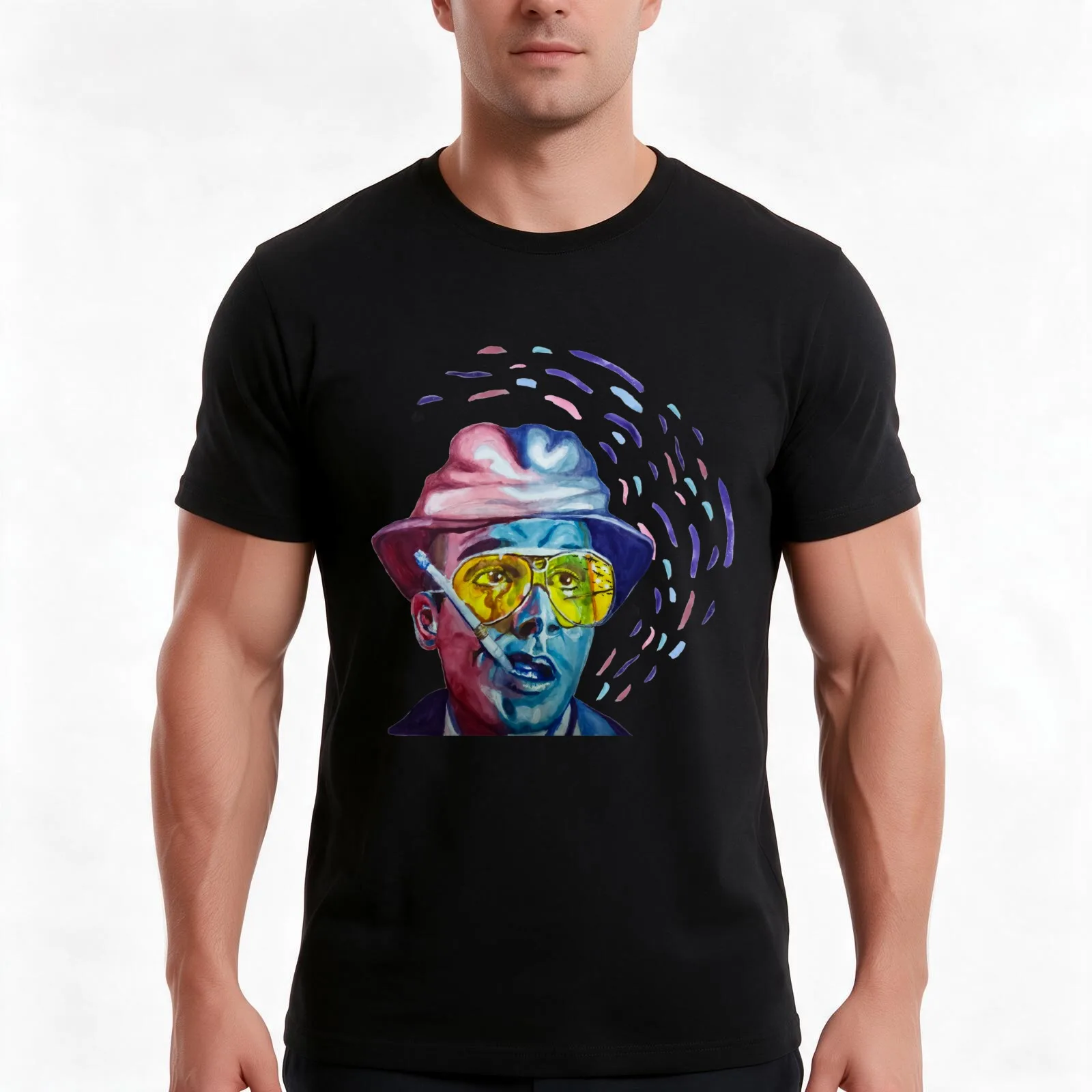 Fear and Loathing T-Shirt Summer Casual Cotton Tee Oversized Streetwear Tops Vintage Graphic Print Loose Fit Short Sleeve