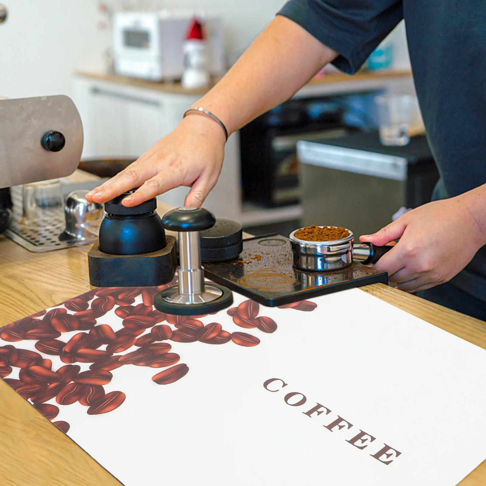 

Coffee Machine Heat Resistant Water Absorbing Dish Drying Pad For Kitchen Counter Non-Slip Countertop Sink Reusable Drying