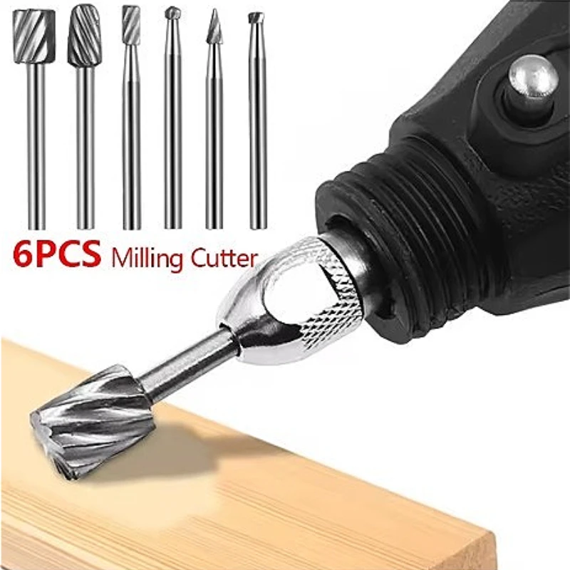 

10 шт./компл. HSS деревообрабатывающий фрезерный станок электрический шлифовальный роторный напильник для работы по дереву резьба DIY шлифовальная головка фрезы набор аксессуаров