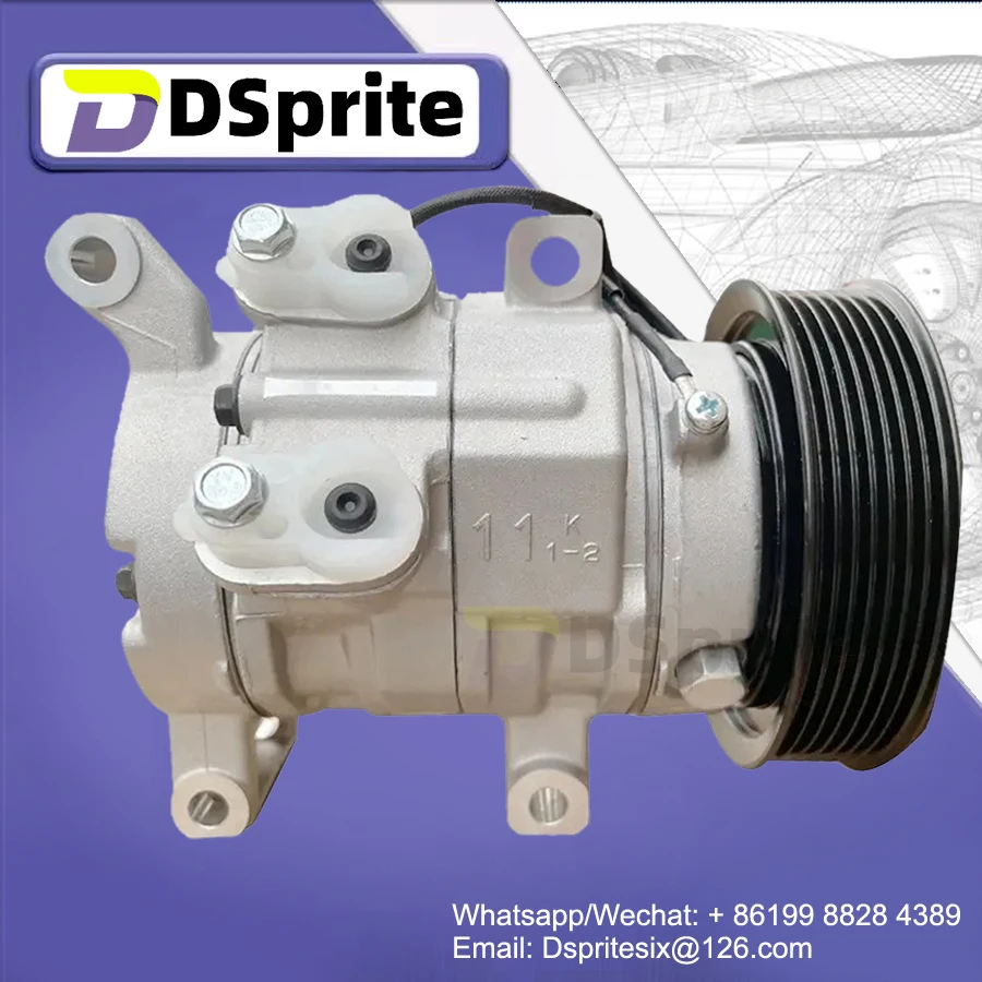 10S11C AC Compressor  447160-1970 447160-2820 447180-7201 447180-7202 447260-6390 447260-8020 For Toyota Hilux Pickup VIGO