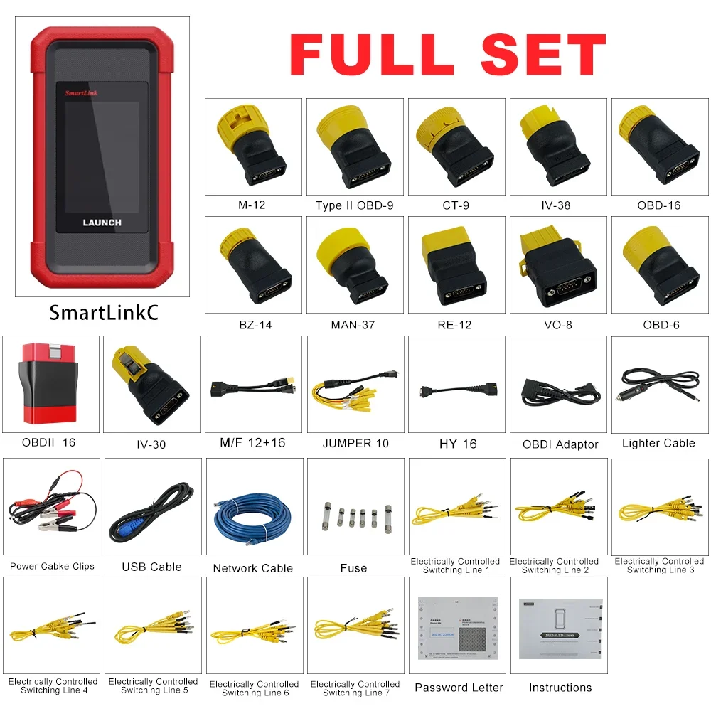 X431 SmartLink C 24V Heavy Duty Truck Diagnostic Test Measurement Tools can fd Code Readers Scan Tools X431 HD Module