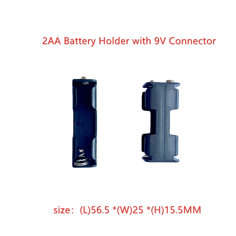 10 sztuk uchwyt baterii AA 3V 6V 9V 12V dla 2X 4X 6X 8X AA baterie czarny plastikowy pojemnik do przevhowywania Box Case podwójna warstwa ze złączem