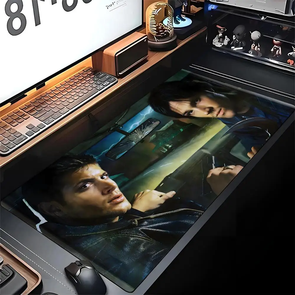 

Supernatural Mouse Pad Edge Valorant Big Gaming Locking Computer Gamer Large Rubber Art Mousepad Laptop Desk Mat