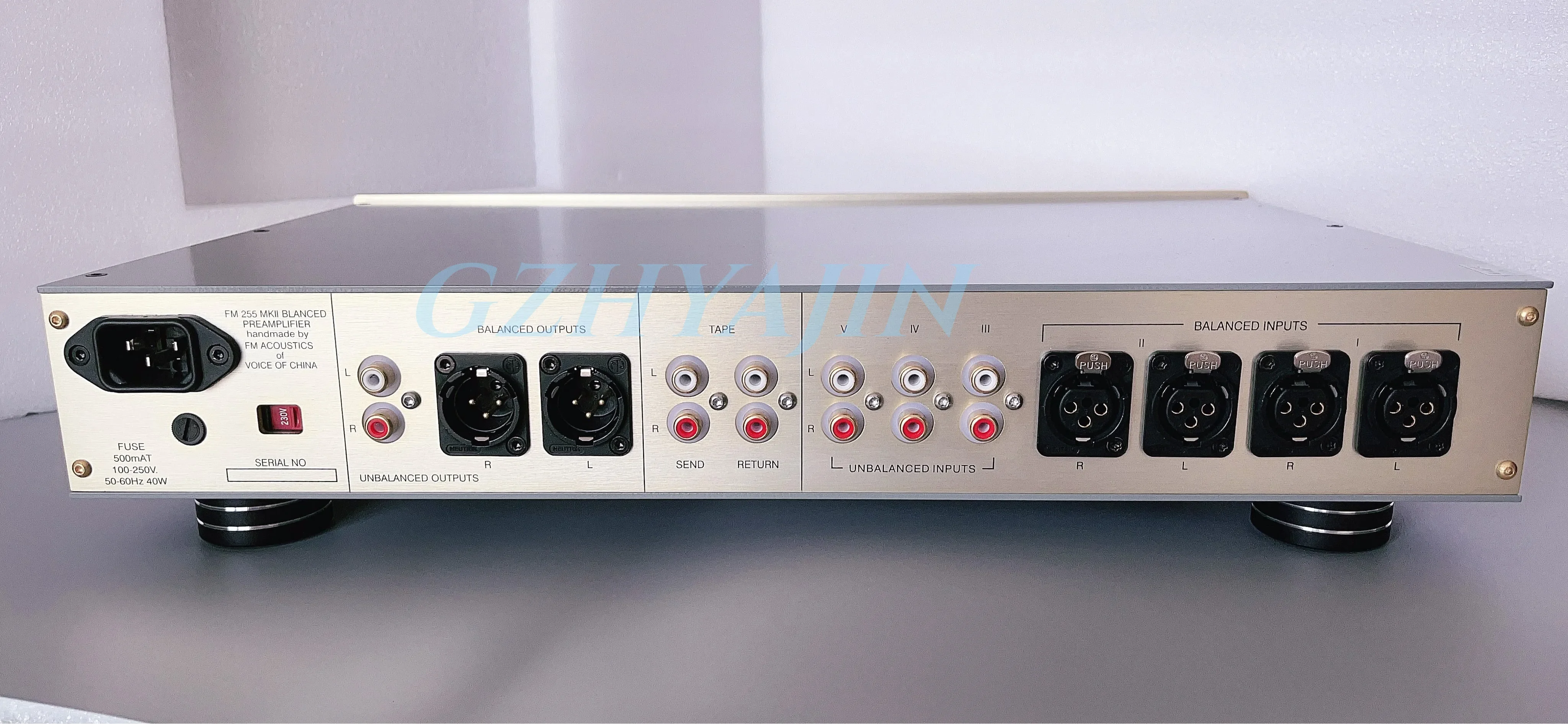 Refer to Swiss FM255MK2 HI-END balanced single ended fever preamplifier, XLR * 1, single ended RCA X1, THD+N distortion 0.0024%