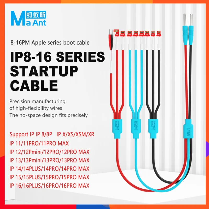 

​ ​ Прецизионный загрузочный кабель MAANT PY1 PRO с 6-ядерной точкой продажи для Apple iPhone 8-16 Pro Max Мгновенное использование Безопасный и высокая гибкость
