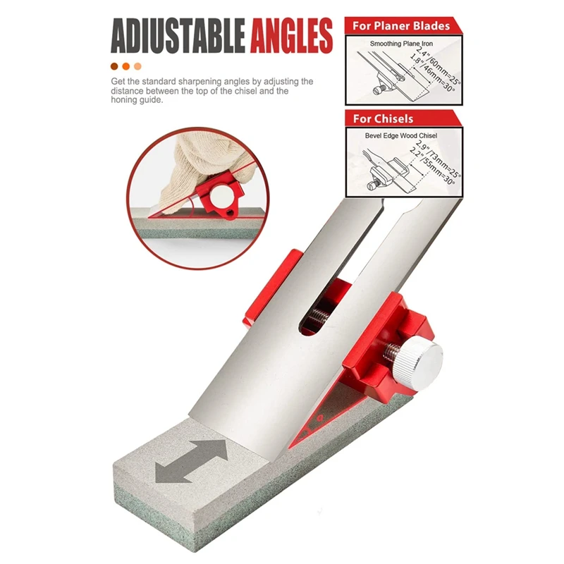 Multi-Functional Fixed-Angle Knife Sharpener Grindstone Holder Adjustable Sharpening Stone Holder Aluminum Alloy