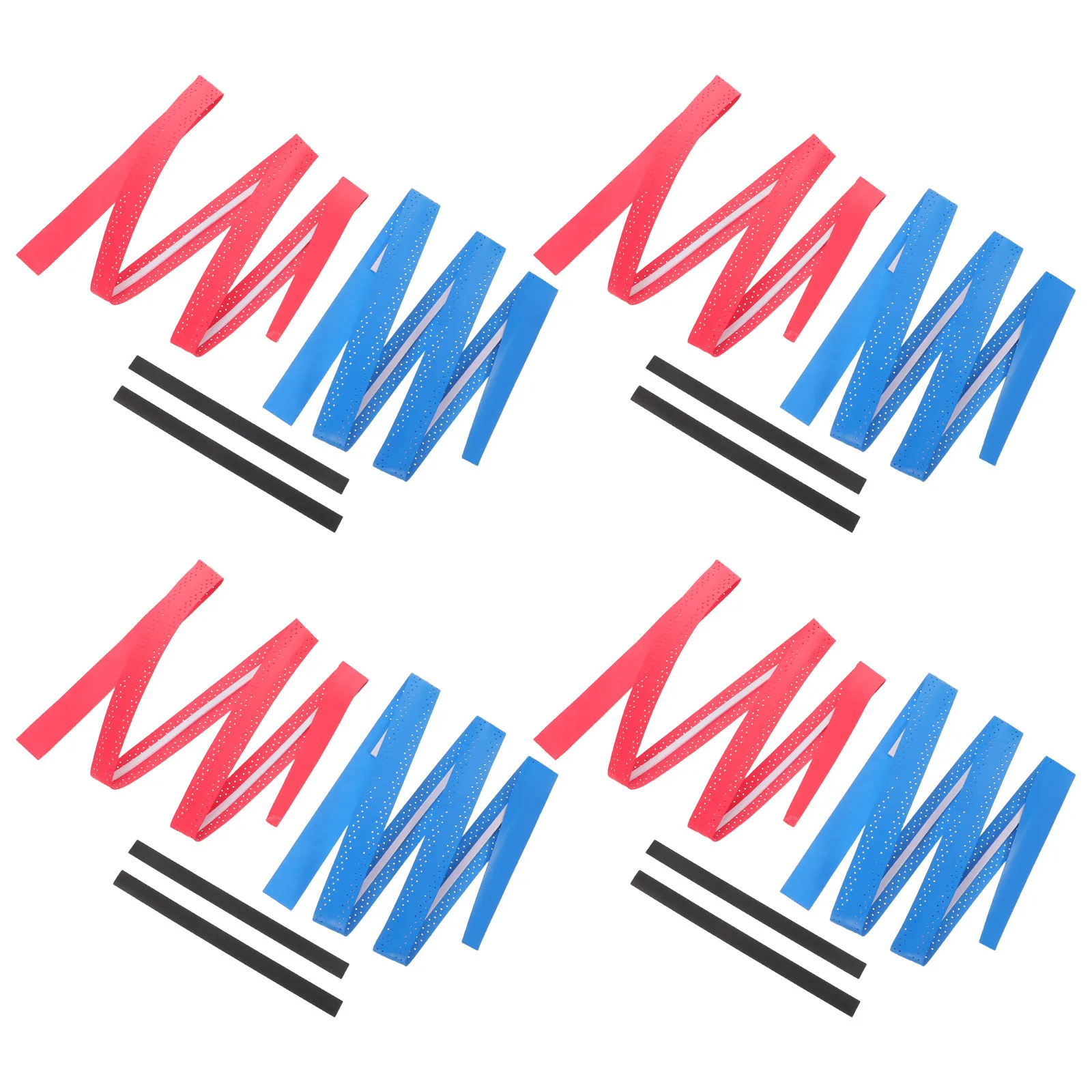 

4Sets Golf Grip Wrapping Tape Waterproof Anti Slip Dual Color Lightweight Easy Replace Golf Club Grip Tape PU Overgrip Tapes