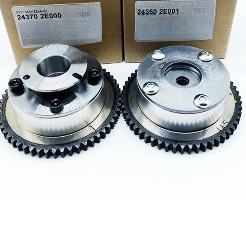 243502E001 243702E000 intake and exhaust CVVT timing camshaft gear for Hyundai Elantra for Kia Soul forte OEM 24350-2E001 24370-