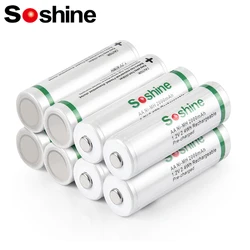 Soshine 2000mAh Ni-MH Supper Low Self Discharge Batteries 1.2V AA Rechargeable Batteries for Head Earphone Digital Camera Game