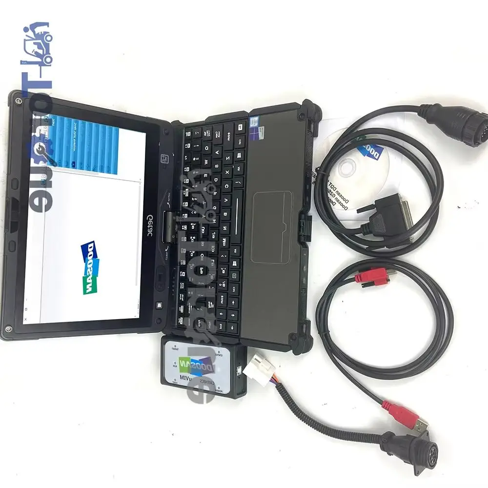 

Ноутбук Getac для Doosan uVIM Heavy Industries и строительное оборудование ECU Управление данными для экскаватора, вилочного погрузчика, двигателя