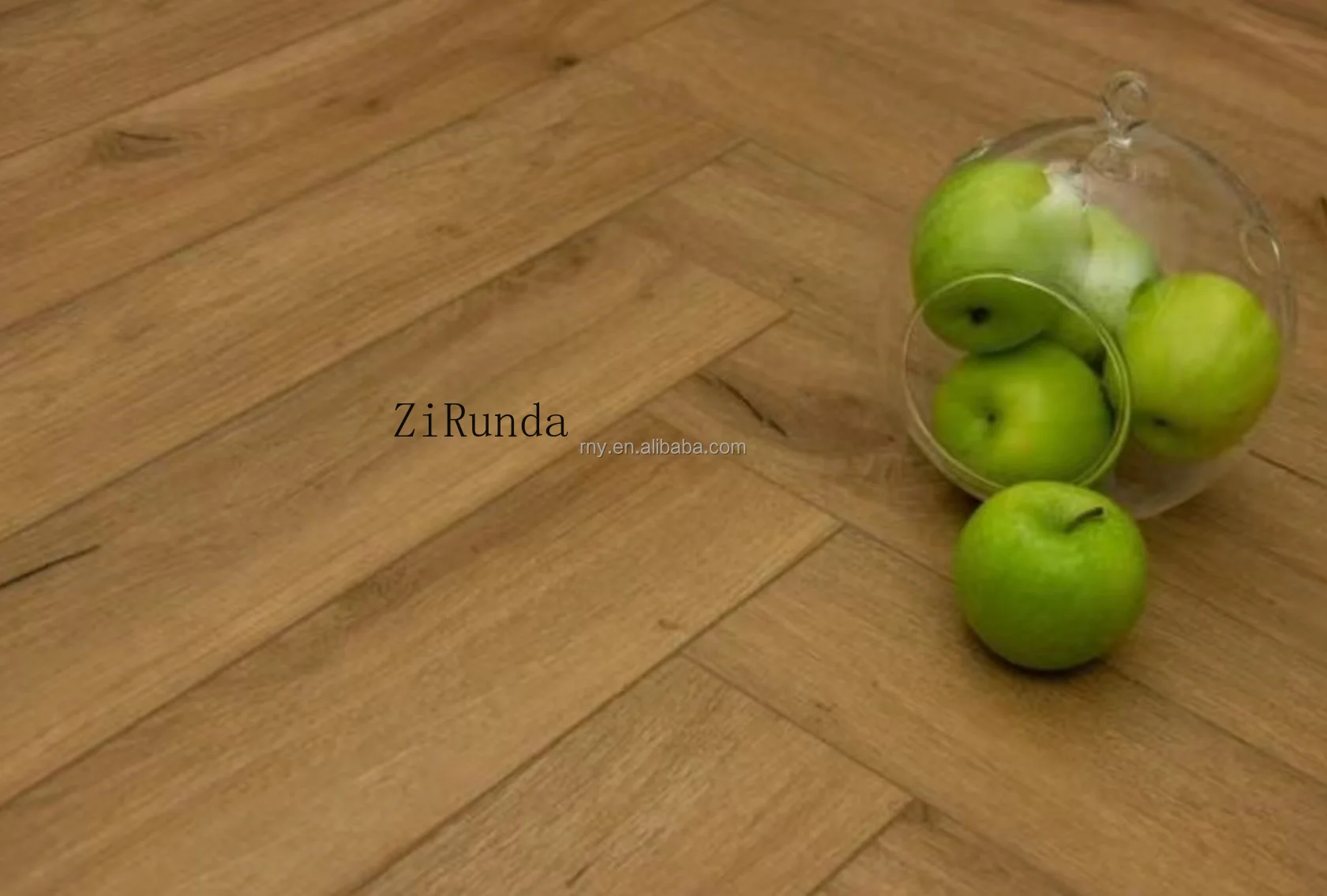 カスタマイズ版100%無垢材ヨーロピアンホワイトオークヘリンボーンエンジニアードウッドフロア