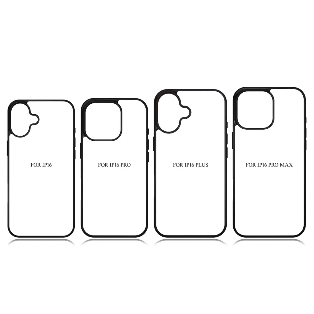 20pcs/lot TPU+PC Sublimation Blank Phone Case Plastic Cover for Ip15/16 Pro Max sublimation ink heat transfer