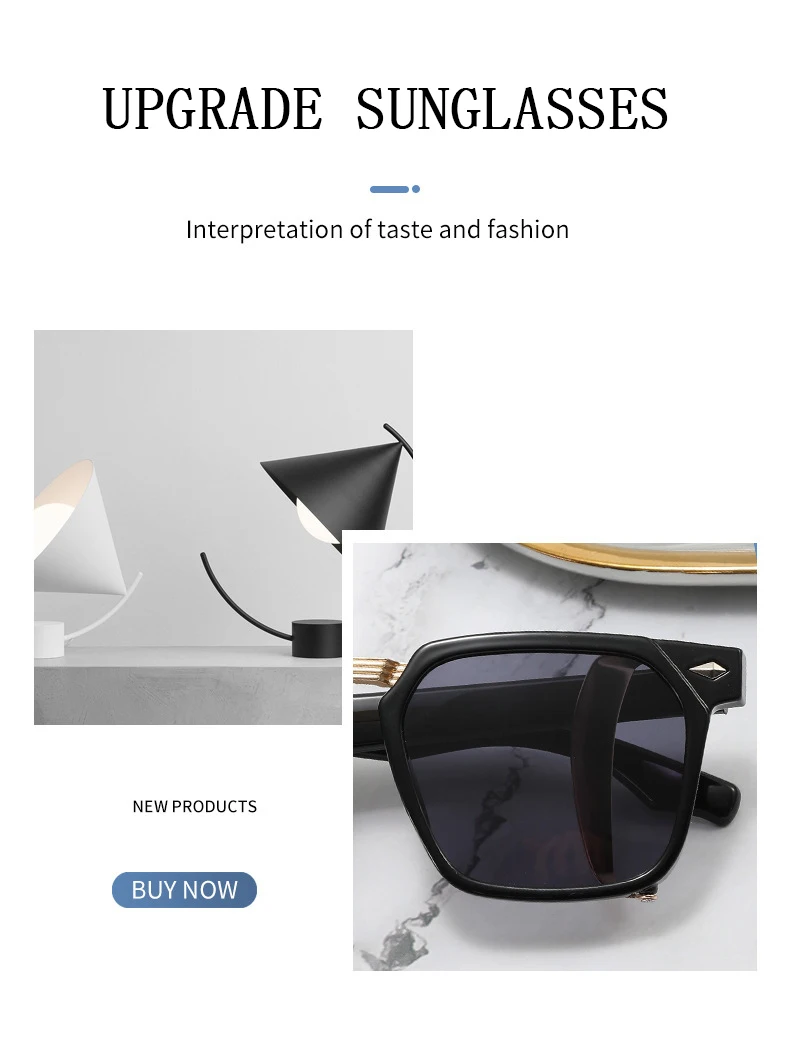 2023 mode Punk Sonnenbrille Für Männer Vintage Platz Steampunk Brille Luxus Sonnenbrille Frauen Trend Sonnenbrille Gafas De Sol – Detail 3