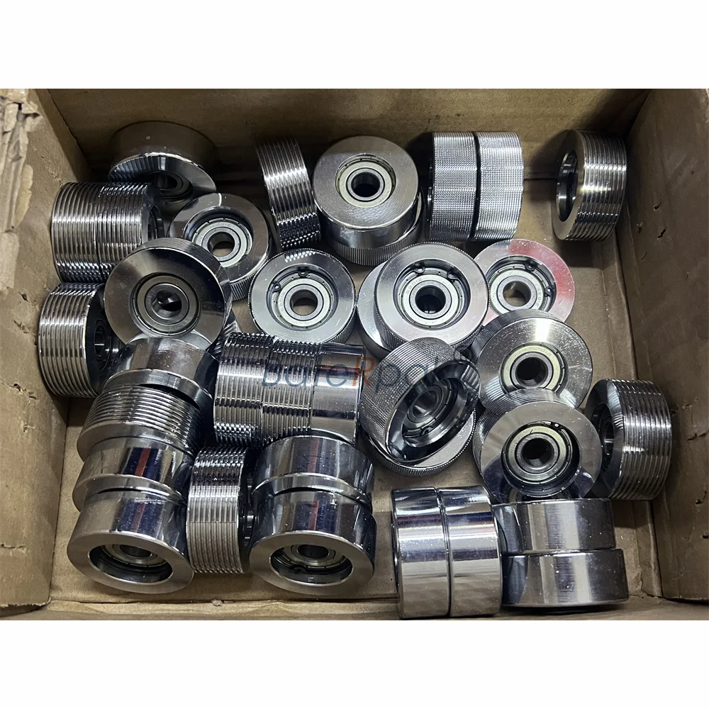 HUALIAN FR770/900 Band sealer Embossed/Striped embossingl/Flat Pulley Wheel,BateRpak continous band sealer parts pressure roller