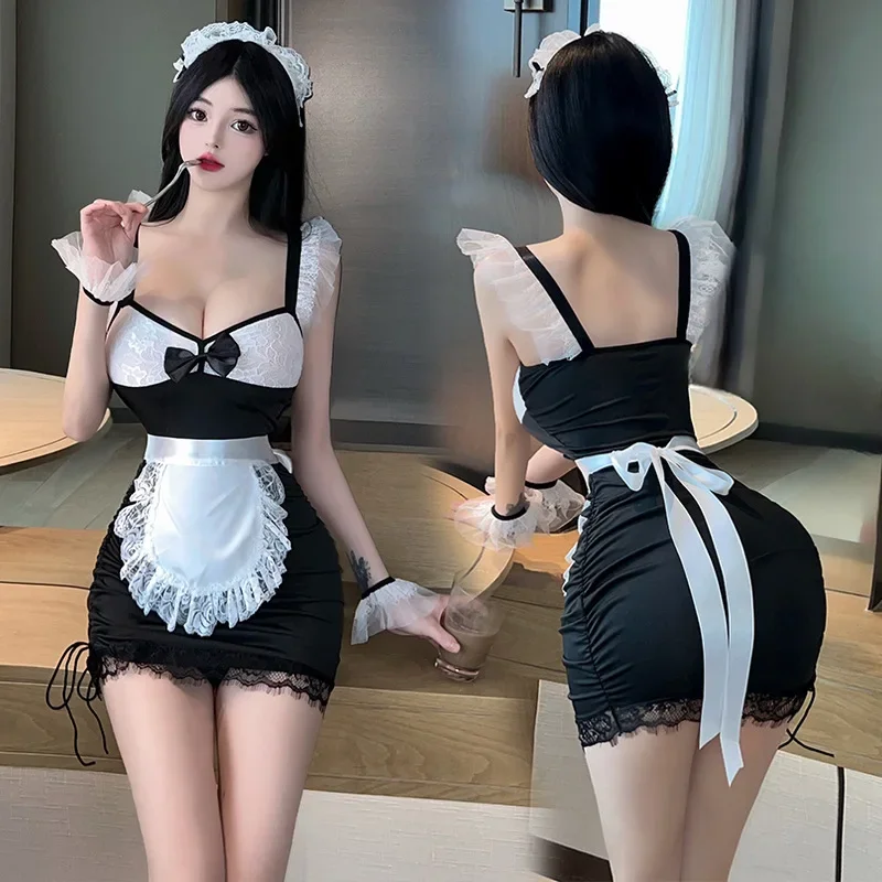 

Hot Erotic lingerie women Sexy maid outfit dating set maid uniform temptation Woman clothing lingeries sets sexy cosplay party