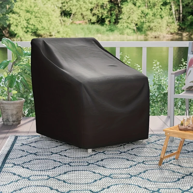 Home Garden Courtyard Chair Cover, Effective Dustproof, Suitable for Idle and Unused Outdoor Chairs