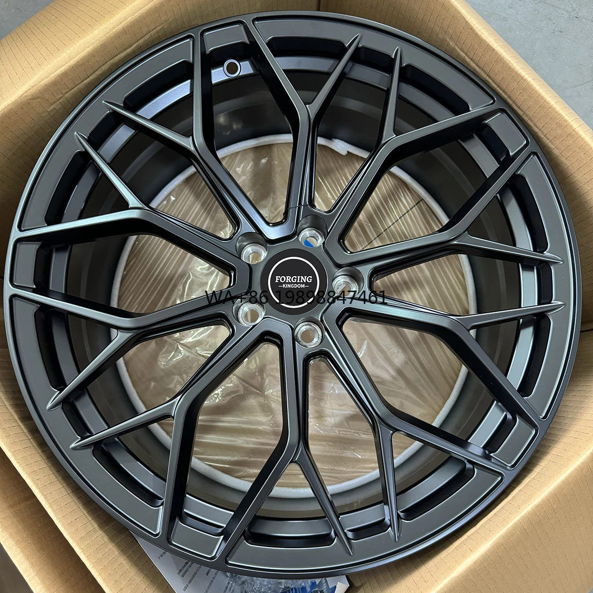 

Custom One-Piece Forged Wheel Hub 20-24 Inch High Performance Matte Black Car Wheels Made From Aluminium Alloy 35mm ET 98mm PCD