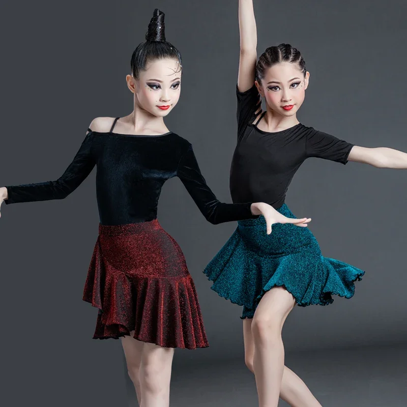 

Latin dance clothing girl professional competition set Adult children high-end custom stage exam clothing tango clothing