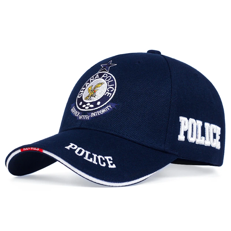 Mode Baseball Cap Outdoor Hoed Toevallige Hoed Hip Hop Verstelbare Unisex Politie Brief Borduurwerk