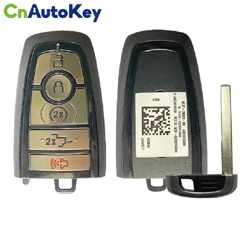 CN018110 OEM FCC M3N-A2C93142600 For Ford F-Series 2017-2020 5 Button Smart Key W Tailgate 49 Chip 902MHZ