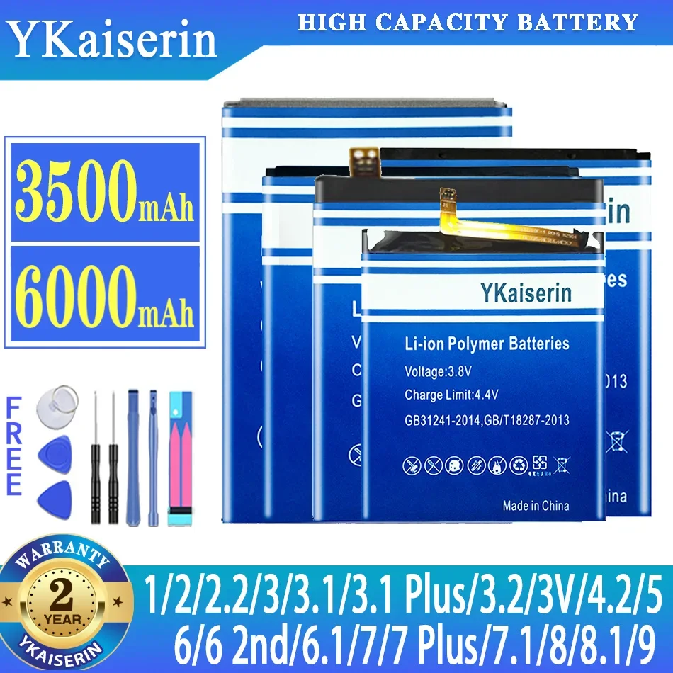 Battery For Nokia 6 2nd 2018 5 3 1  8 3 2.2 9 7 Plus 7.1 2 4.2 3.2 8.1 3.1 3V for Nokia6 Nokia5 Nokia3 Nokia2 Nokia1