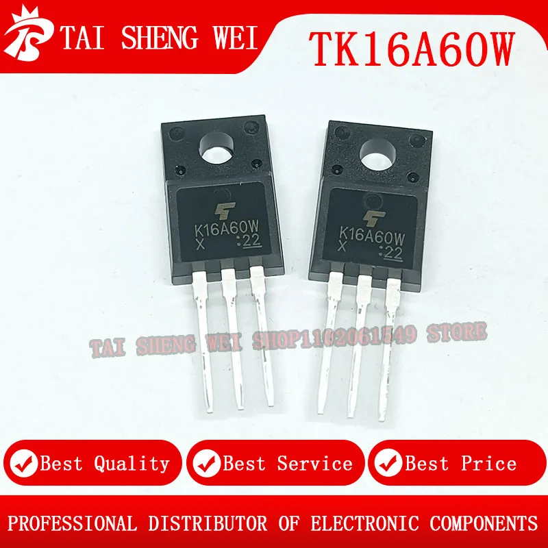 10 Piezas Nuevas de MOSFET de Canal N TK12A60W 12A, TK16A60W 16A, TK20A60W 20A, 600V, TO-220F, Originales