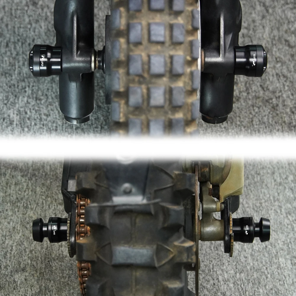 Glissières de collision de fourche d'appellation de roue avant et arrière de moto, adaptés pour BENELLI TNT 125, 2019, 2020, 2021, 2022, 2023, 2024, TNT125