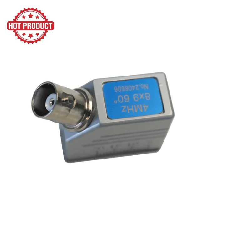 

DANA UT Angle Probe Frequentcy 4MHZ Angle 60 Degree Chipsize 8mm 9mm Interface BNC Q9 Ultrasonic Flaw Detector Accessories