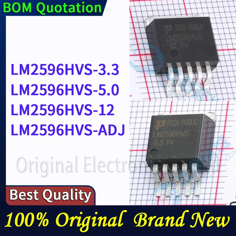 5pcs/lot LM2596HVS-3.3 LM2596HVS-5.0 LM2596HVS-12 LM2596HVS-ADJ In stock Original High quality