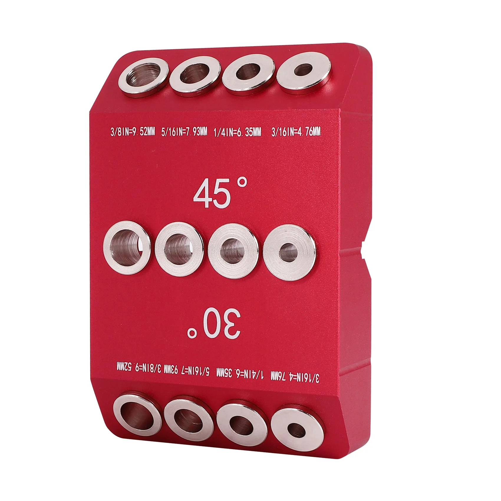 ABGH-30/45/90° Angle Drill Hole Guide Jig For Angled And Straight Hole,Cable Railing Lag Screw Drilling Template