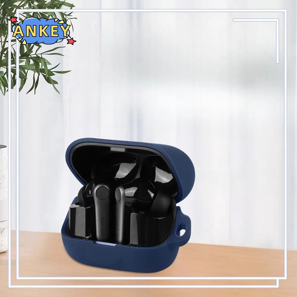 حافظة لهاتف EarFun Air Pro 4+ غطاء حماية لسماعات الأذن EarFun Air Pro 4 Plus مضاد للسقوط من السيليكون الناعم سماعات أذن لاسلكية تعمل بالبلوتوث