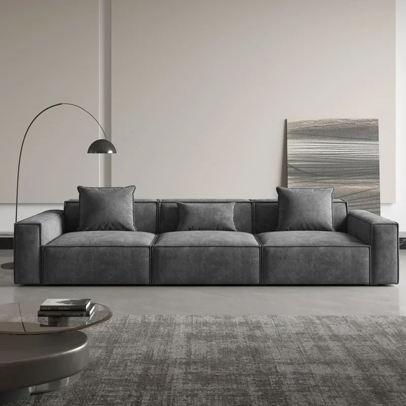 Italian minimalist living room technology cloth sofa