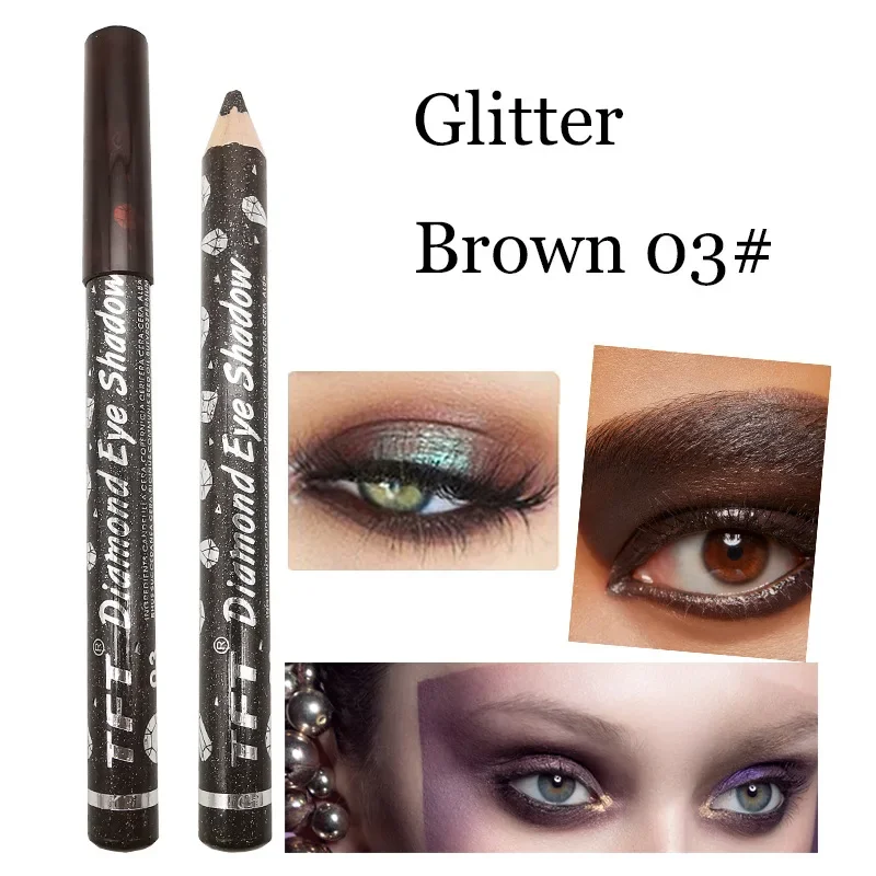Perlglanz Lidschatten Eyeliner Bleistift Pailletten Lidschatten Make-Up Pigment Liegen Seidenraupe Lidschatten Stift Wasserdicht Glitter Großhandel