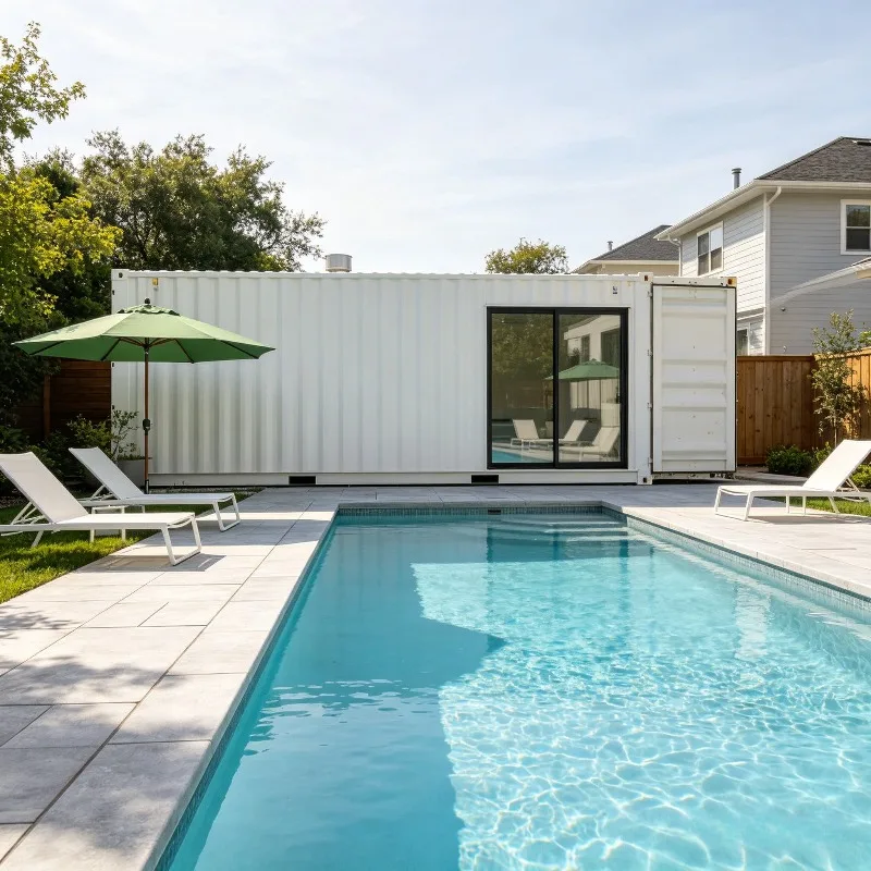 Customized Above Ground Shipping Container Pool Steel Frame Modular Portable Outdoor Swimming for Home Resort