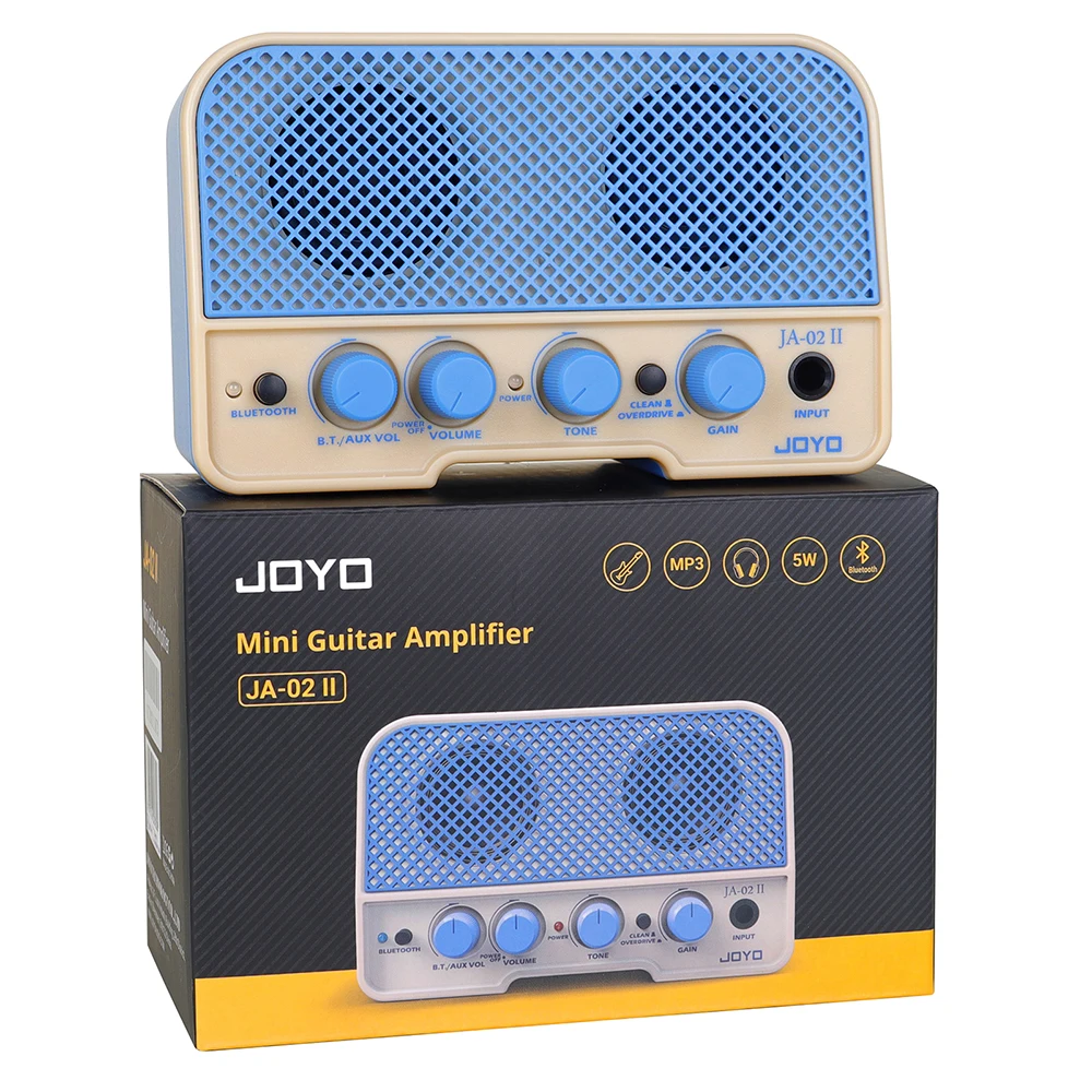 JOYO JA-02 II Electric Guitar Amplifier Portable 5W Rechargeable Bluetooth Headphone Guitar Amp with Clean & Overdrive Channel view 3