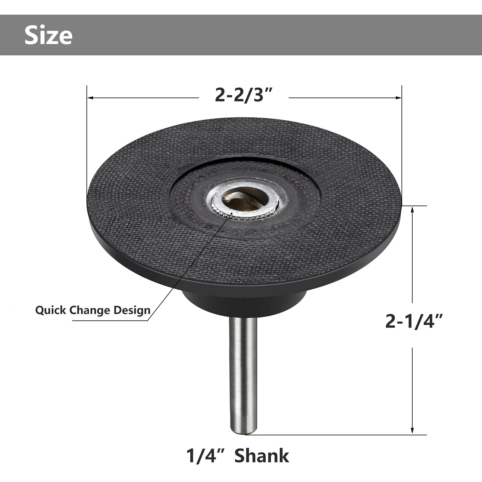 27 Pcs 3 Inch Quick Change Disc Set with 1/4" Holder Lock Sanding Disc for Surface Prep Strip Grind Polish Finish Burr Rust