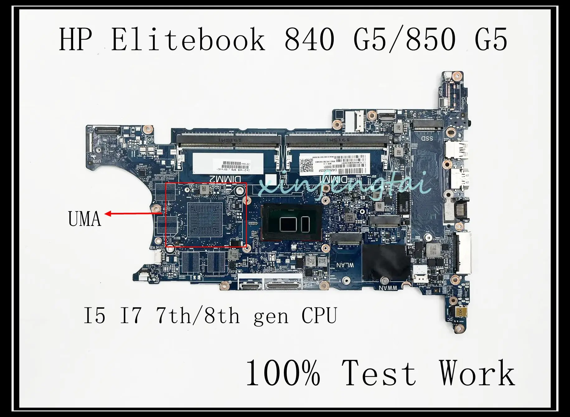 6050A2945601-MB For HP Elitebook 840 G5/850 G5 Laptop Motherboard With I5 I7 8TH GEN CPU UMA DDR4 100% Test Work