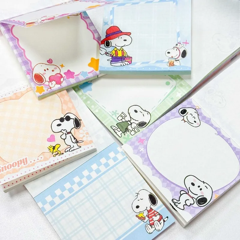 Snoopys New Memo Pad Anime Message Paper Note Markers Index Stickers Student To Do List Notes School Stationery Gift - view 4