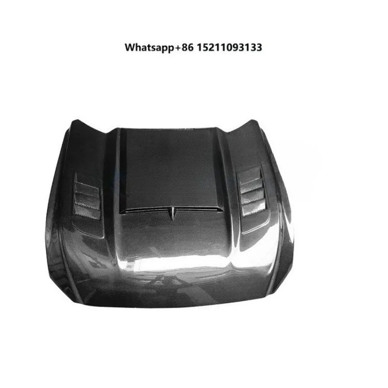 Carbon Fiber Engine Hood Car Front Bonnet air Vent for  Mustang Hood 2015 2016 2017