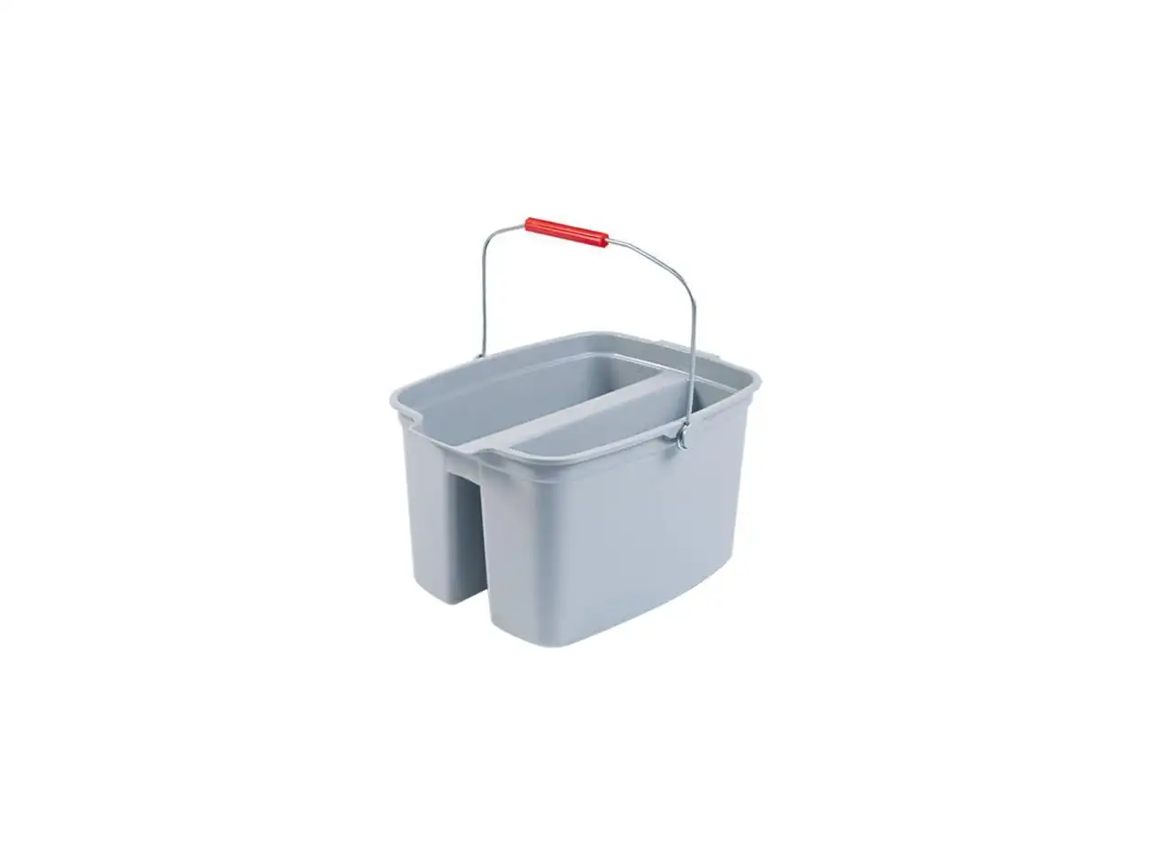 

Rubbermaid Commercial 262800 19 Qt. Double Utility Pail, Plastic, 18.00" x 14.50" x 10.00", Gray