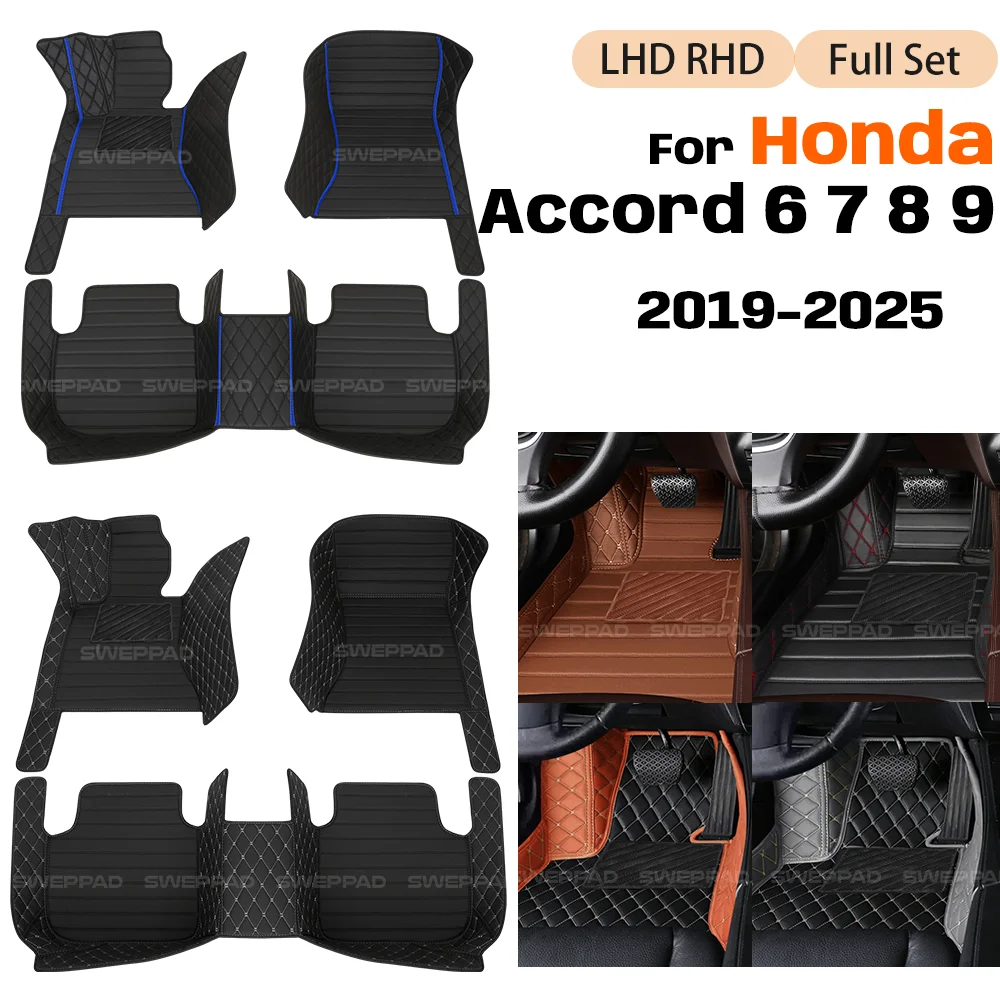 

For Honda Accord 6 7 8 9 2000-2017 16 15 14 13 12 11 Custom Car Floor Mats Automobile Cover Interior Accessories