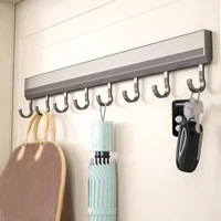 Support de rangement de cuisine en alliage d'aluminium, support mural pour ustensiles de cuisine, porte-serviettes pour Robe de salle de bain 2