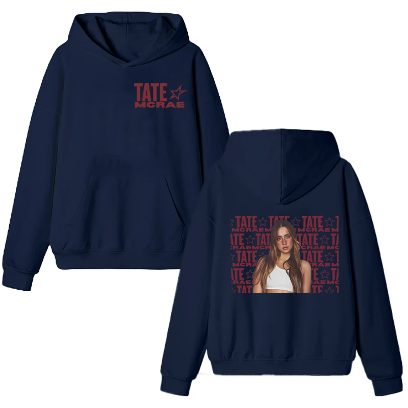 2025 جديد في تيت ماكراي الموسيقى الشعبية المطبوعة هوديي للجنسين موضة Y2k البلوز الخريف الشتاء الرجال النساء الصوف البلوفرات البيضاء