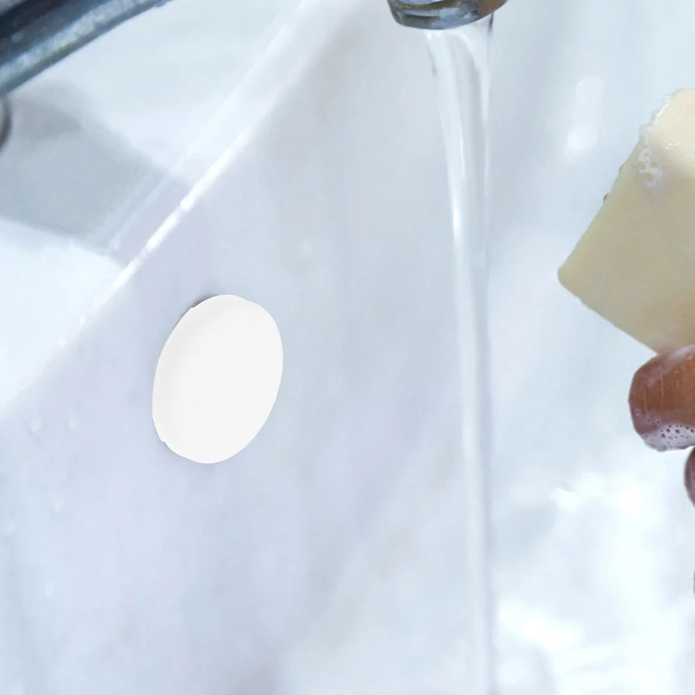 

10pcs Washbasin Overflow Drain Cover Seal Plug For Bathroom Sink Side Hole Long-Lasting Tight Fit Round Drain Cover Plumbing