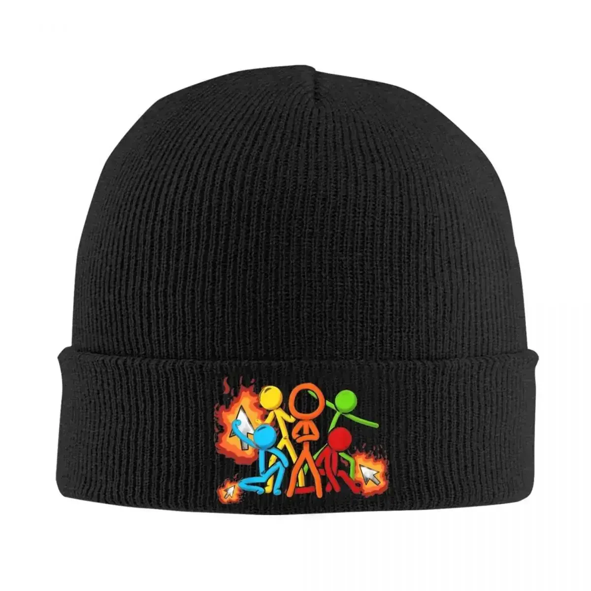 novo-gorro-de-trico-alan-becker-com-cinco-bonecos-de-pau-rato-de-fogo-e-picareta-para-mulheres-e-homens-gorro-de-outono-e-inverno-touca-de-croche