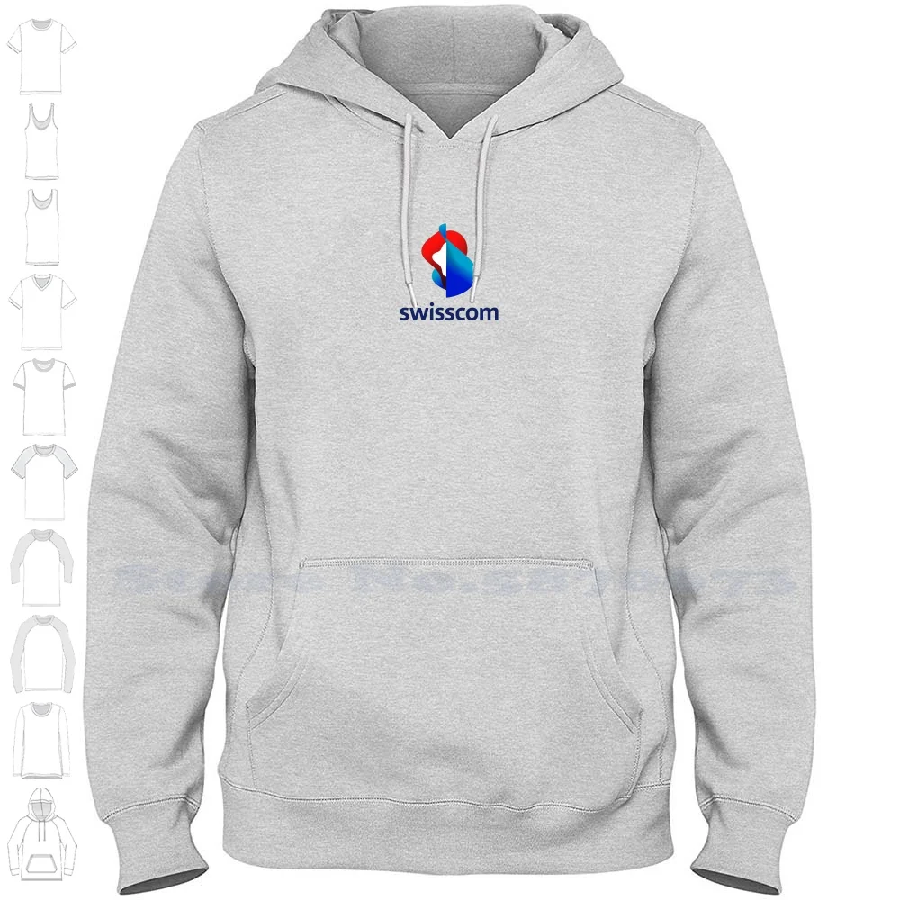 Swisscom Logo Casual Clothing Sweatshirt 100% Cotton Graphic Hoodie