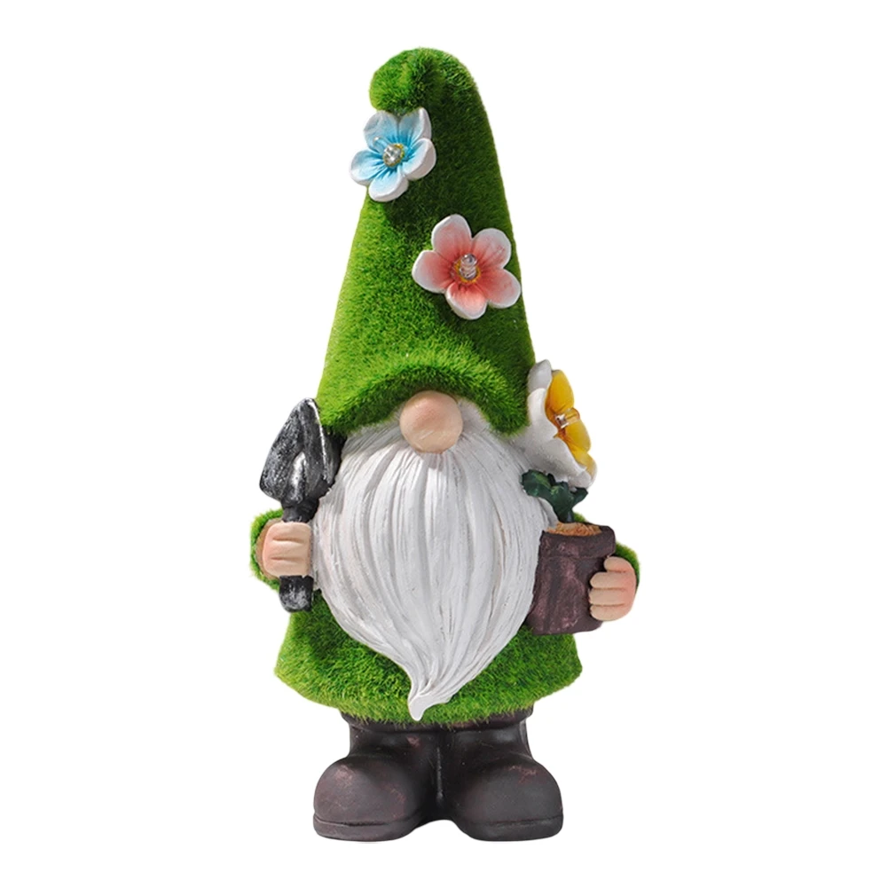 Whimsical Solar Light Garden Gnome for Outdoor Decoration Resin Yard Ornament to Illuminate Your Garden Evenings