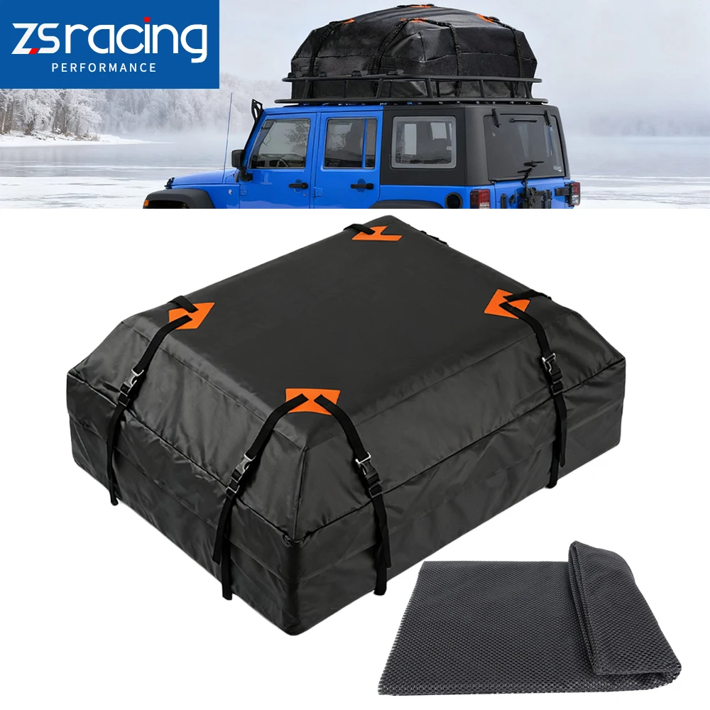

ZSRA-Universal 425L Waterproof Luggage Bag 420D Roof Luggage Bag Car Roof Luggage Rack Travel Camping Vehicle Storag BAG122